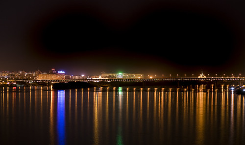 russia river bridge nikon d3300 nice night notte light luce noche view vista bellissimo photo ponte fiume foto