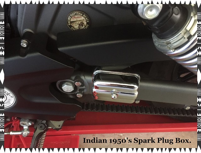 Indian spare spark plug box 1950s