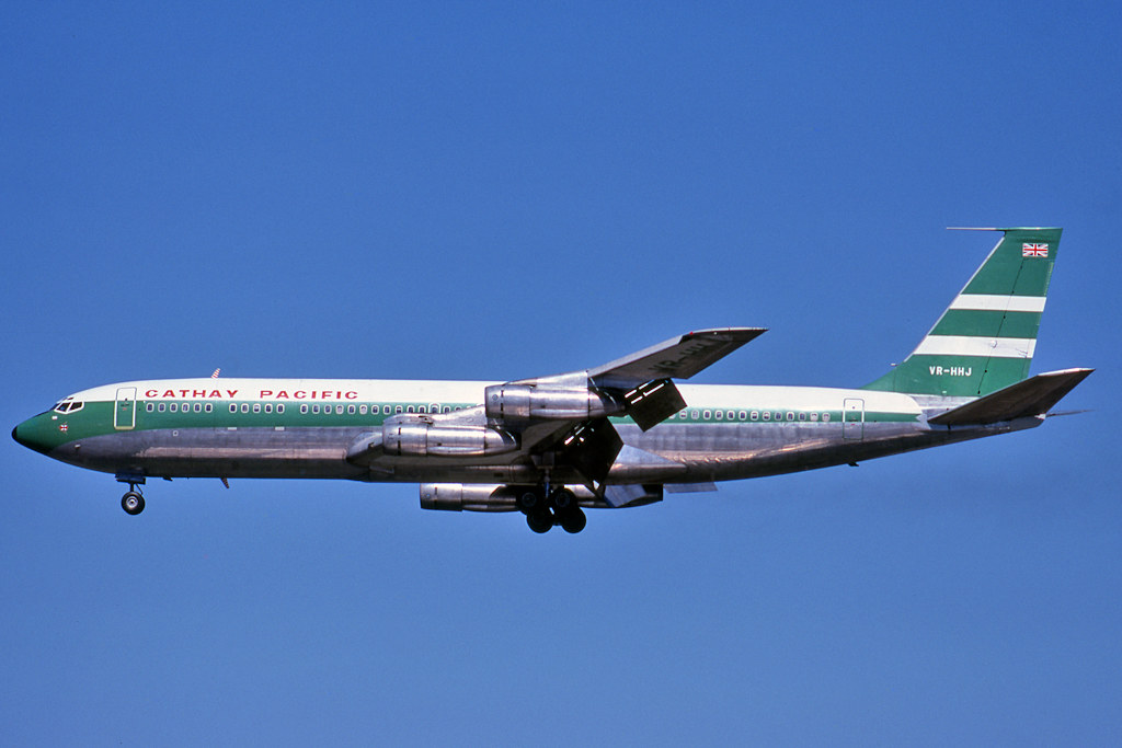 Cathay Pacific Boeing 707 VR-HHJ | A scan of a kodachrome sl… | Flickr