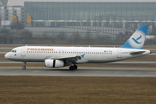 TC-FHE Freebird Airlines A320-232. Munich 18/02/2017