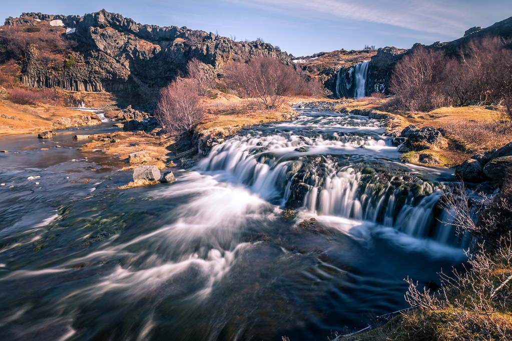 Waterfalls in Gjain - Iceland - Travel photography
