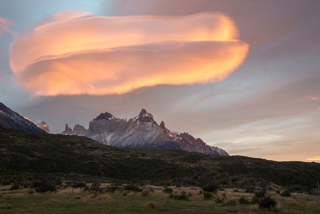 Lenticular cloud | Paine Grande Torres del Paine, Patagonia,… | Gustavo ...