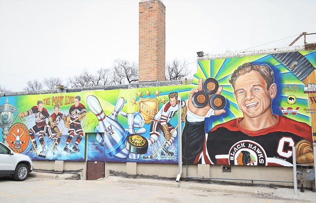 Billy Mosienko and Pony Line Mural