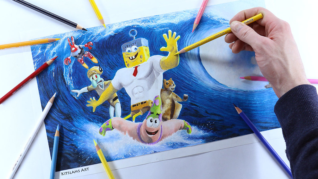 Spongebob Squarepants Movie Drawing Pencil Color Drawing O Flickr