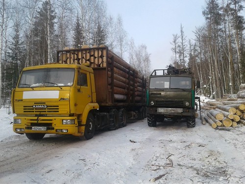 kamaz truck timbercarrier