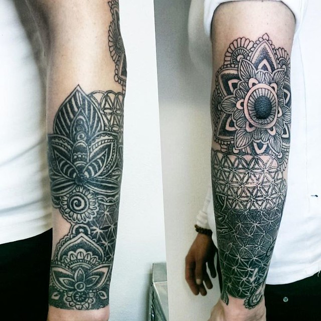 Lotus flower cover-up tattoo - Sharp Art Studios