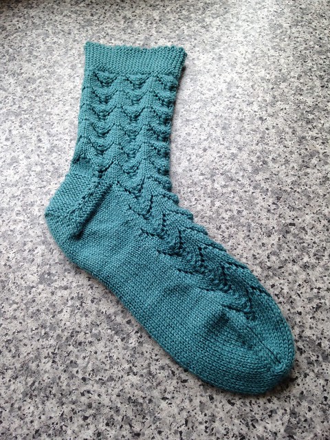 Byatt socks, based on a shawl pattern by Karina Westermann.