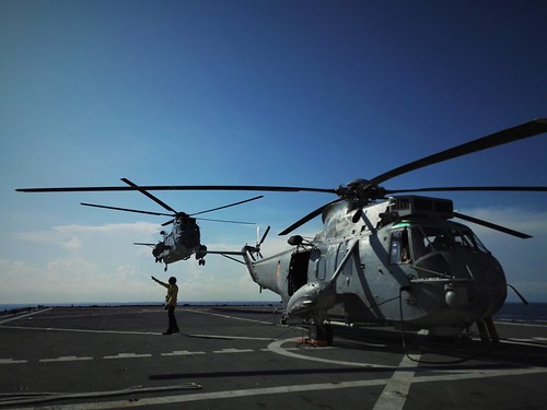 SH-3D "Sea King" on the helo deck of ESPS Galicia