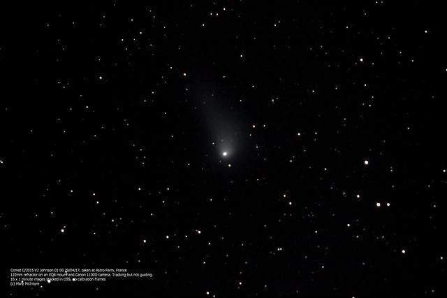 Comet C/2015 V2 Johnson from Astro Farm 29/04/17