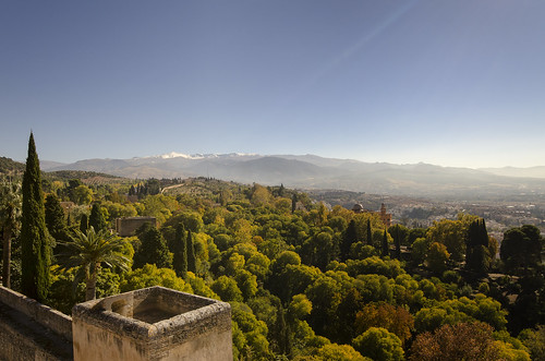 alhambra granada spain espana europe sightseeing tour tourist history historic landscape view peaceful