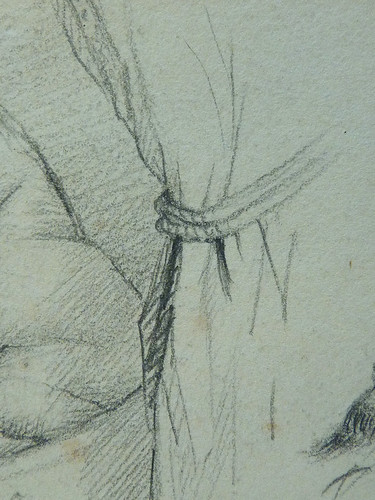 COURBET Gustave - Tête et Personnages, Etudes (drawing, dessin, disegno-Louvre RF29234.20) - Detail 53 | by L'art au présent