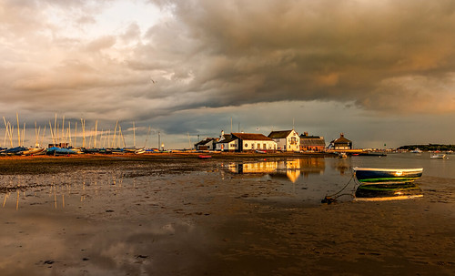 Stranded by Anthony White, Taken at low tide during sunset, the white building is Highcliffe sailing club.

<b><a href="https:/