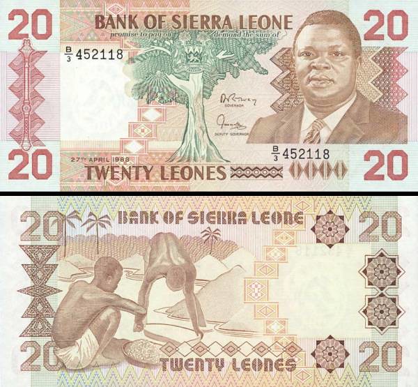 20 Leones Sierra Leone 1988, P16 | 20 Leones Sierra Leone 19… | Flickr