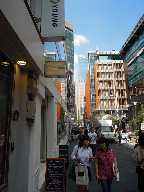 Daytime Myeongdong streets
