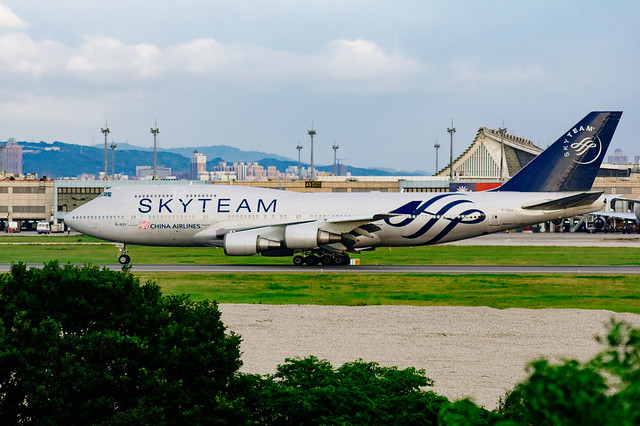 China Airlines B-18211 Boeing 747-409 SkyTeam Livery