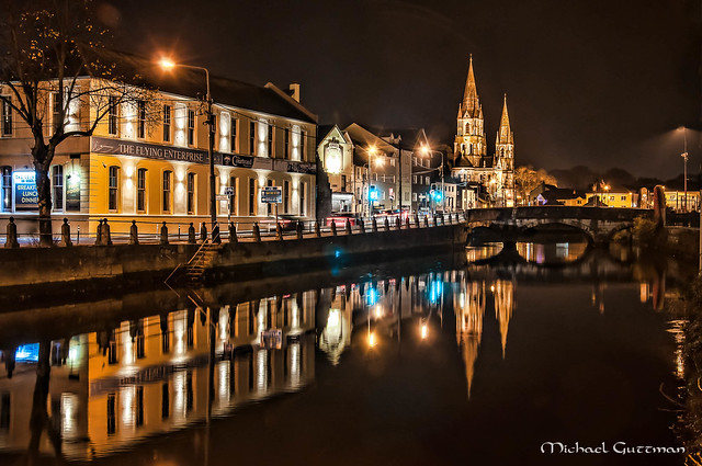 Reflections of Cork at Night