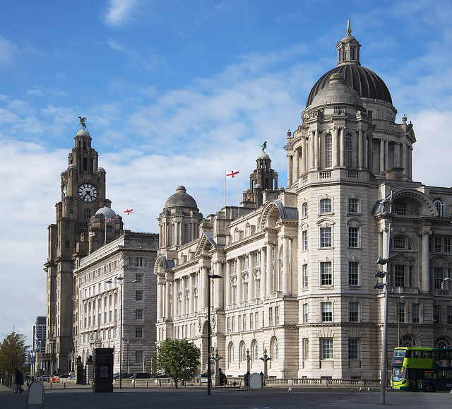 Royal Liver and Port of Liverpool Buildings on Merseyside, Liverpool