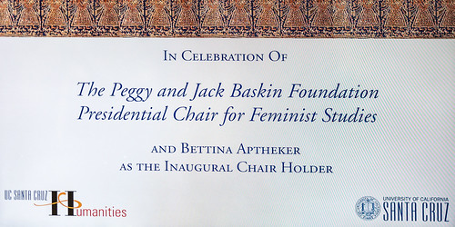 The Peggy and Jack Baskin Foundation Presidential Chair for Feminist Studies Investiture Ceremony
