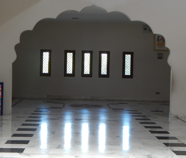 Sikh Temple interior stock