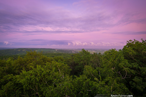 pink trees sunset summer color green june wisconsin colorful dusk lookouttower scenicview bluemoundstatepark kevinpalmer pentaxk5