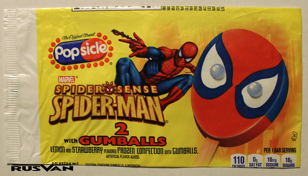 2012 Popsicle Spiderman ice cream wrapper mavel comics | Flickr