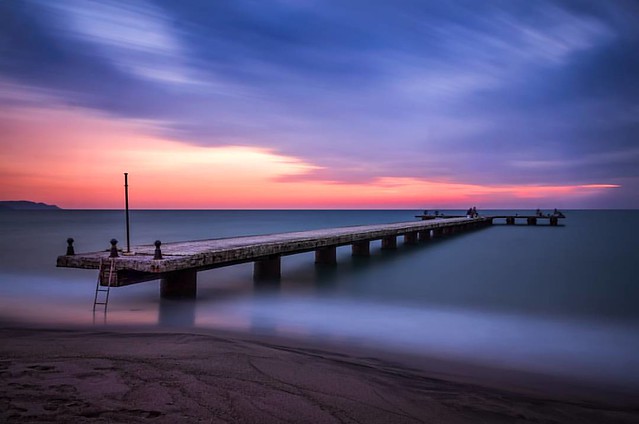 The lonely pier . . . . . #blockai #seaside #seascape #longexposure #loneliness #longexpoelite #seascapes #longexposure_shots #amazing_longexpo #longexpo #seashore #longexposureoftheday #longexposurephotography #slowshutter #horizon #skyporn #lazyshutters