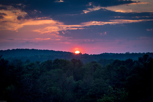 Sunset by grantdaws, sunset nature mountain arabia lithonia atlanta georgia heritage national colorful beautiful sky unit