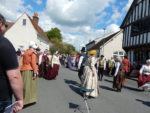 Many locals still wear medieval dress. Ashwell at Home Day, Baldock Circular