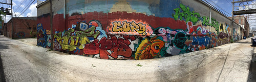graffiti graffitiart alley alleyart joplin joplinmissouri joplinalley iphone iphone6 pano missouri ozarks panoramic panoramicview break