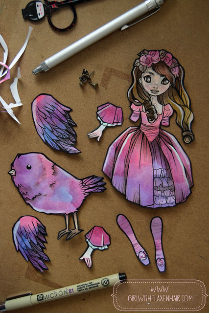 New Hand-painted Paper Dolls!