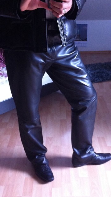 Kapraun Black Leather Trousers
