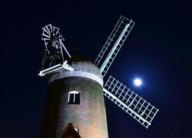 Windmill & Moon, England, UK