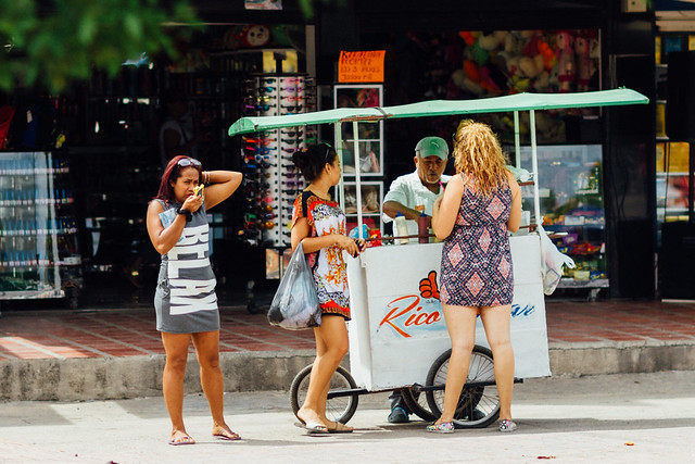 Women at Street Food Cart, Fonseca Colombia