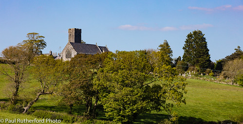 church st saint andrew parish narberth pembrokeshire wales 2017 spring architecture landscape photograph graveyard fields yew tree tower building historic