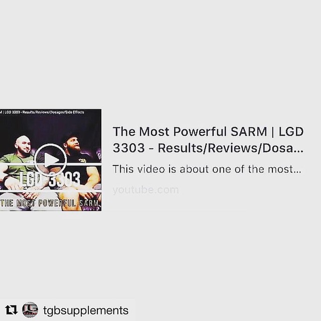 #Repost @tgbsupplements with @repostapp ・・・ Is LGD 3303 the most powerful SARM on the market?‍♂️Check✔️ out this video by TGB Supplements + Russo to get their thoughts on LGD 3303. The video goes into detail about the guys from TGB Supplem