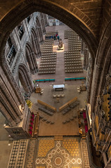 Looking down in Chester Cathedral