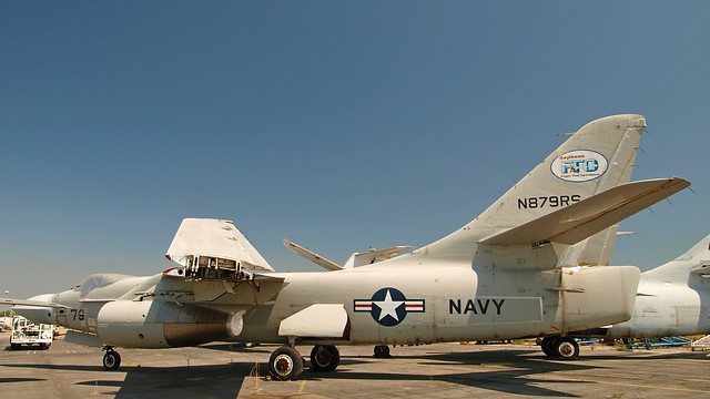 N879RS is an ex USN TA-3B Skywarrior, Bu.Aer 144858.
