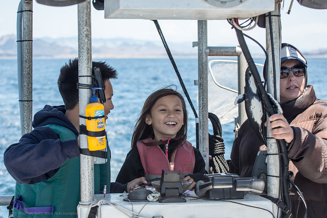 Ava, Youngsters at the wheel of the Dos Osos, supervised by Kevin Winfield and Marinda