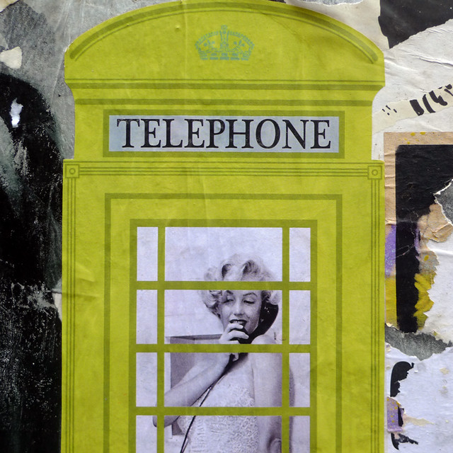 Marilyn in a phone box