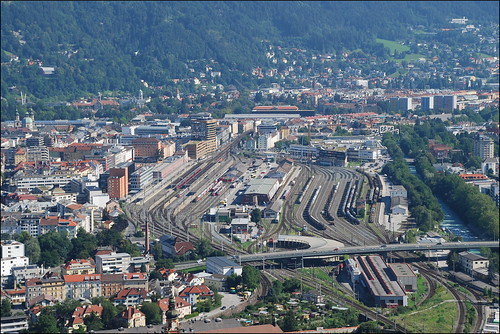 innsbruck austria 2016 tren río puente tirol julio verano europeanunion unióneuropea estación