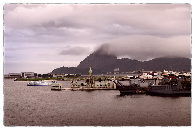 Rio airport from a ship