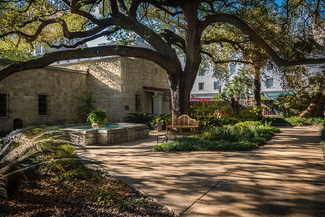 The Alamo Grounds. San Antonio, Texas