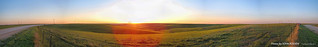 Sunset in the Flint Hills, Pano, 4 May 2017
