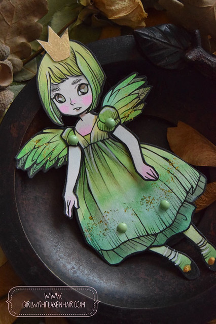 Little Miss Parroquette - OOAK paper doll