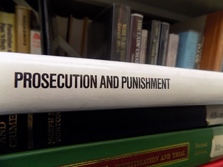 White 'Prosecution and Punishment' Law Book Located in Manchester Central Library | by DPP Law