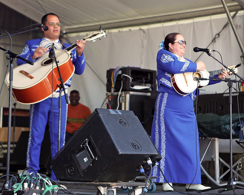 Mariachi Jalisco US at the Jazz & Heritage Stage Day 5 of Jazz Fest - May 5, 2017. Photo by Bill Sasser.