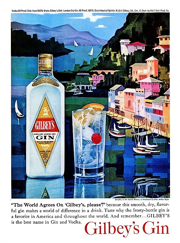 Gilbey's Gin Ad, 1962 - a photo on Flickriver