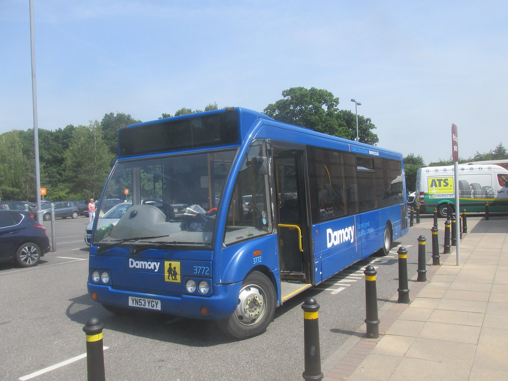 Damory Coaches Optare Solo on Route SA5 at Ferndown 21/6/17