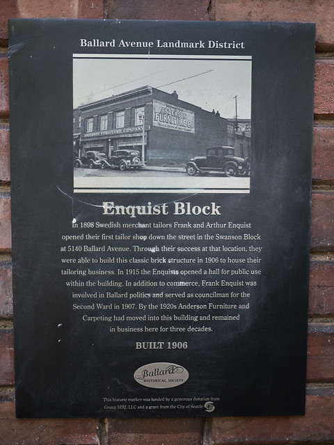 Enquist Block plaque