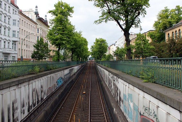 Die U-Bahn in der Schönhauser Allee